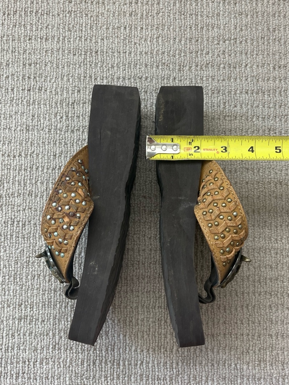 Montana West Brown Platform Sandals - Picture 5 of 6
